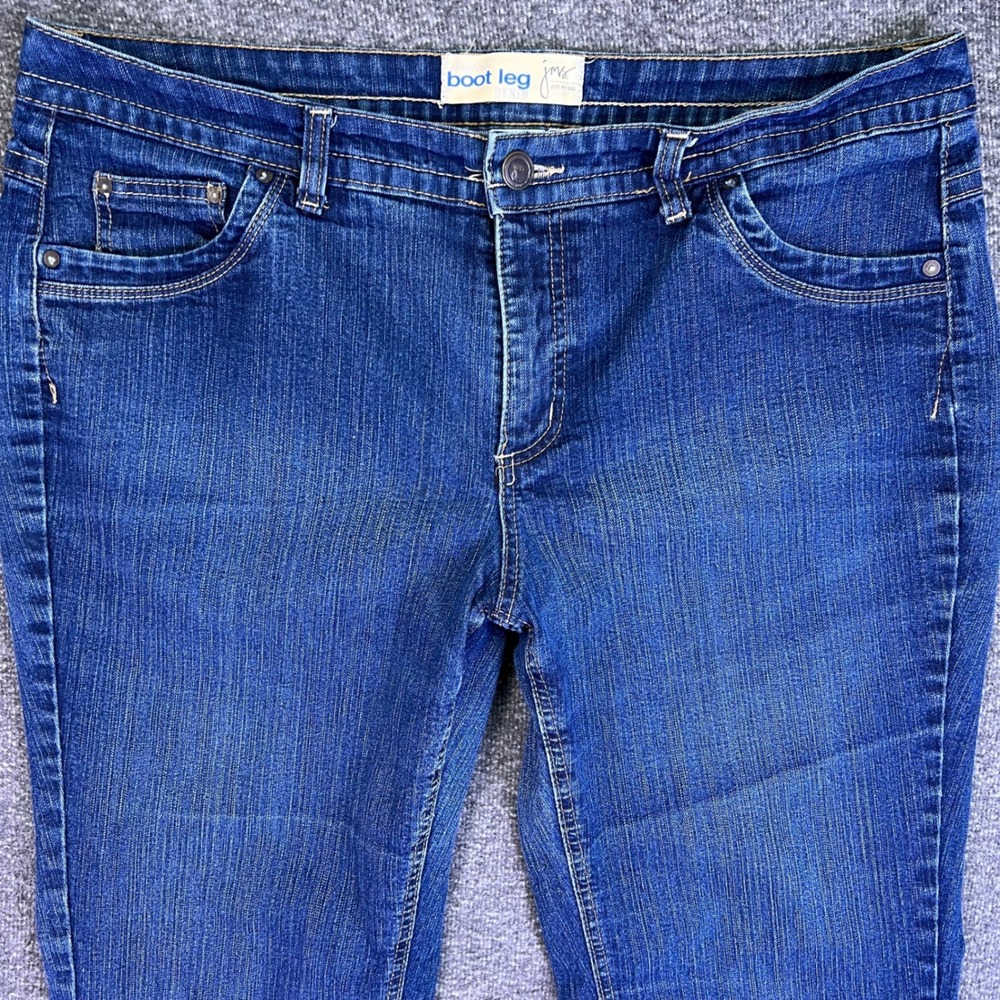 JMS Jeans Women 20W Short Blue Bootcut Western Casual Stretch Denim Plus 40x28.5 - Picture 6 of 12